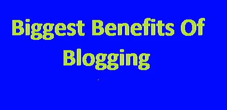 Blogging Benefits